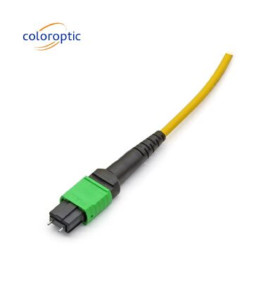 MTP / MPO Yellow Fiber Optic Trunk Cable For 40G / 100G Applications
