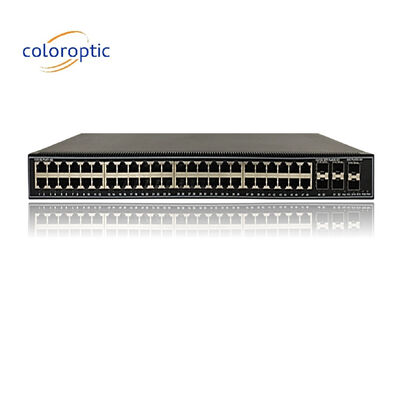 48 Port Gigabit Poe Switches QoS 10/100/1000M POE , 6*10GE SFP+ Ports