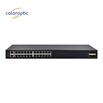 High Performance Layer 3 Core Network Switch With 24 Ports 4*10G SFP+ Ports