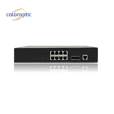 Efficient Poe Switches 8 Port 10/100/1000M 2*GE SFP Ethernet Uplink 140W