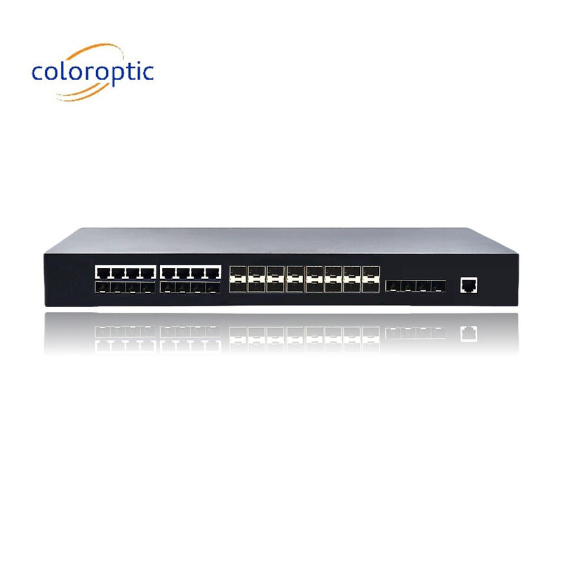 2 Layer Poe Switches With 16 SFP 8 COMBO 4 10GE Ports Support Wire Speed Switching