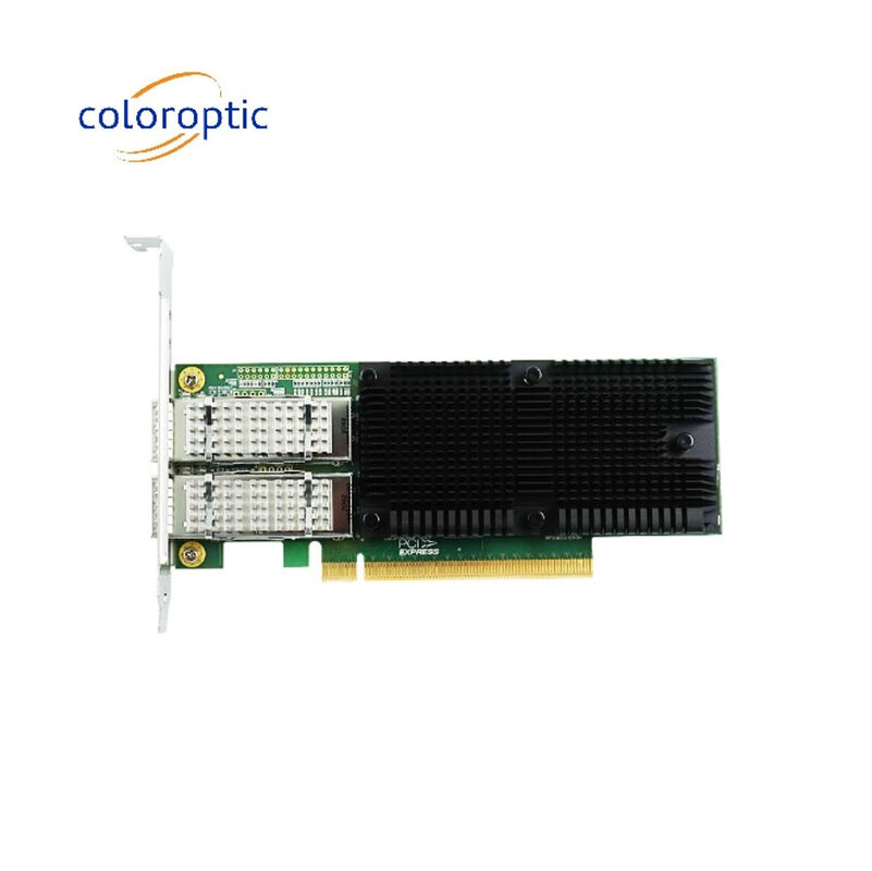 PCIe X16 Dual Port QSFP28 Ethernet Network Adapter 100G Intel E810